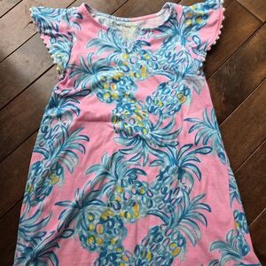 Lilly Pulitzer Pink and Blue Kids Casual Dress